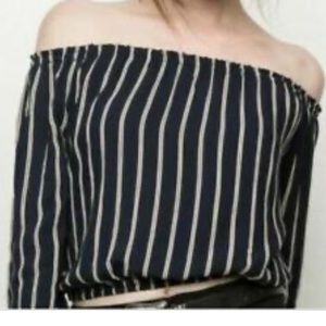 Brandy Melville strapless long sleeve top